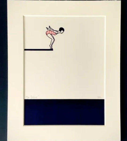 NEW! 9" Be Brave, Dive In and Swim" Prints