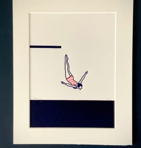 NEW! 9" Be Brave, Dive In and Swim" Prints