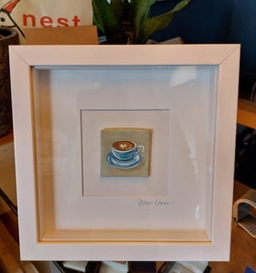 NEW! ' Coffee Love' - Mini Clay Painting