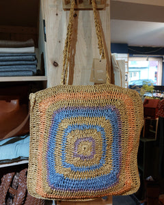 Straw Bag - Blue