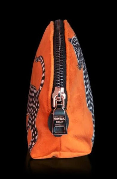 ORTIGIA Velvet Pouch- Orange