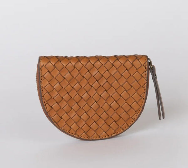 NEW! Woven Leather Coin Purse
