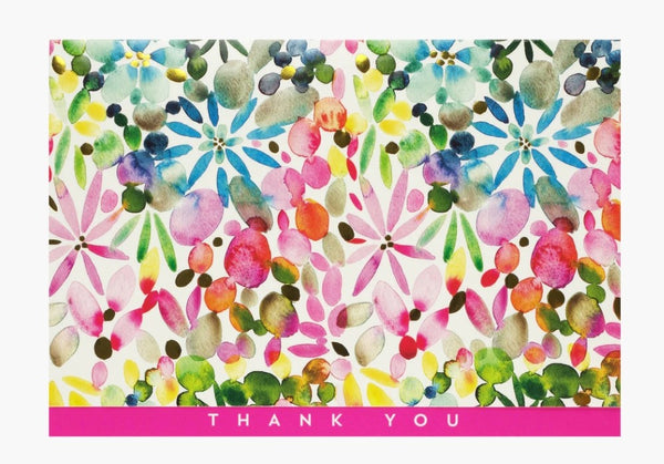 Thank You Note Cards - Watercolour Garden