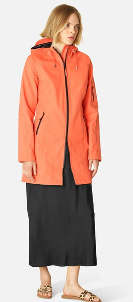 Ilse Jacobsen 3/4 Raincoat - Hot Orange