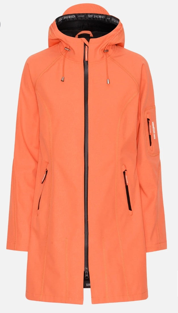 NEW! Ilse Jacobsen 3/4 Raincoat - Hot Orange