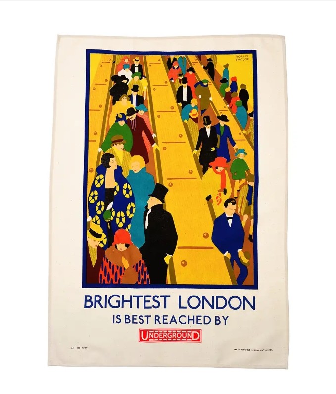 NEW! London Underground Tea Towel