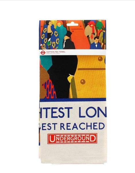 NEW! London Underground Tea Towel