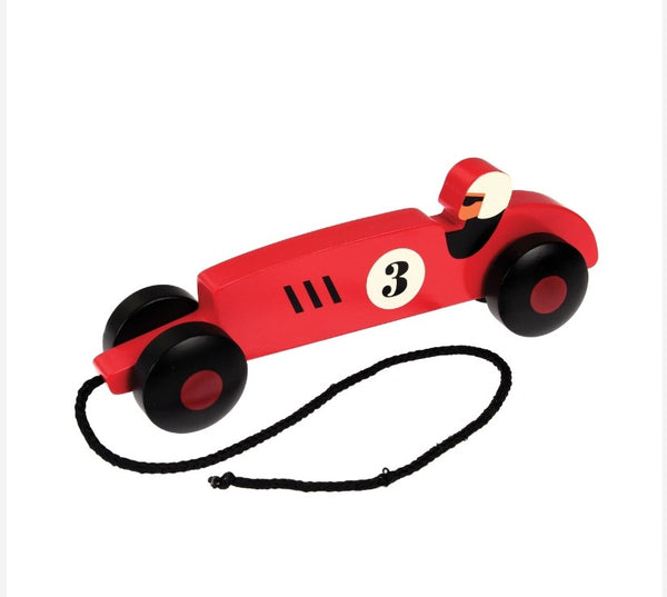 NEW! Vintage Racer Pull-Along Toy