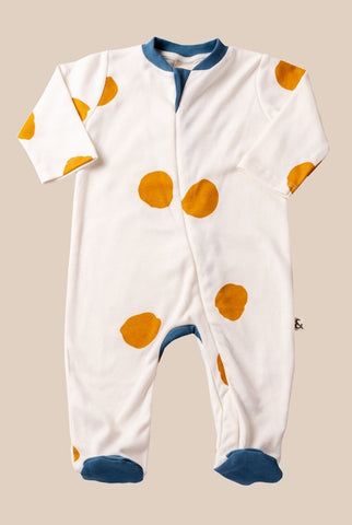 NEW! Baby Footed Sleepsuit - Dots