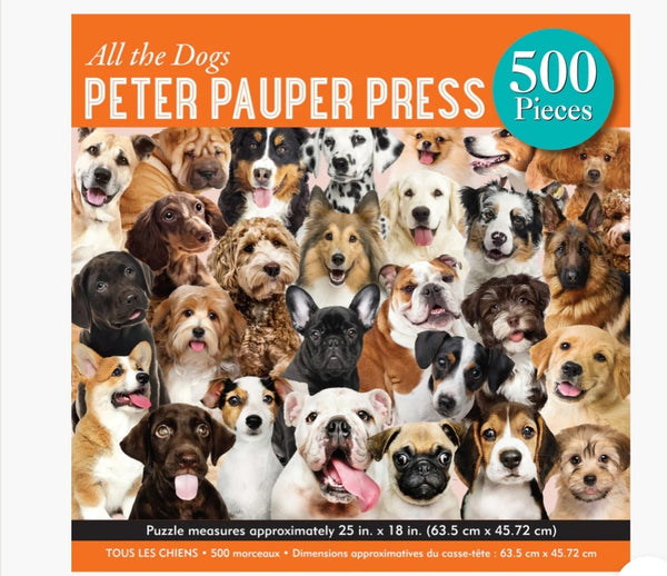 500 Piece Jigsaw Puzzle - All The Dogs