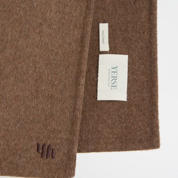 NEW! Soft Wool Scarf - Chocolate