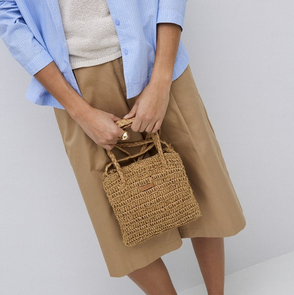 NEW! Raffia Soulder Bag