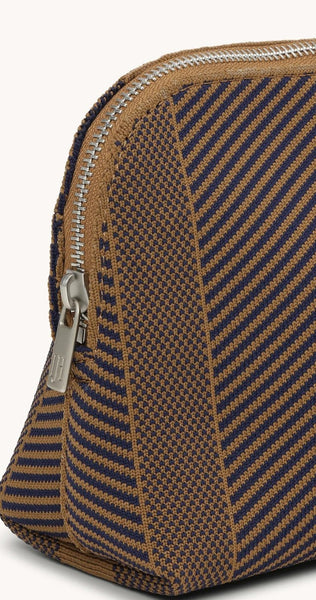 NEW!  Ilse Jacobsen Knitted Make-Up Bag - Brown