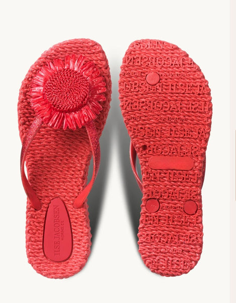 NEW!  Ilse Jacobsen Flower Flip-Flops- Baked Apple