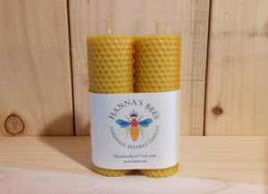 Beeswax Candles - Small Pair